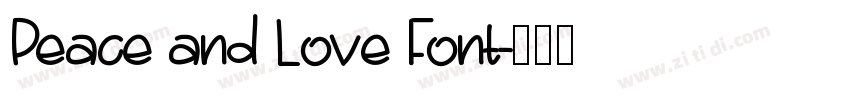Peace and Love Font字体转换